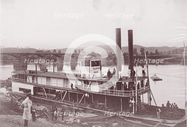 Transports, Tennessee River at Chattanooga, ca. 1864. Creator: Unknown.