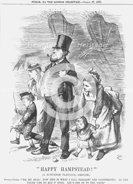 Happy Hampstead!, 1875. Artist: Joseph Swain