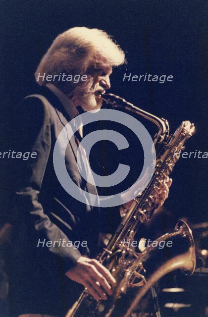 Gerry Mulligan, Capital Radio Jazz Festival, Knebworth House, Knebworth, Herts, 1982. Creator: Brian Foskett.