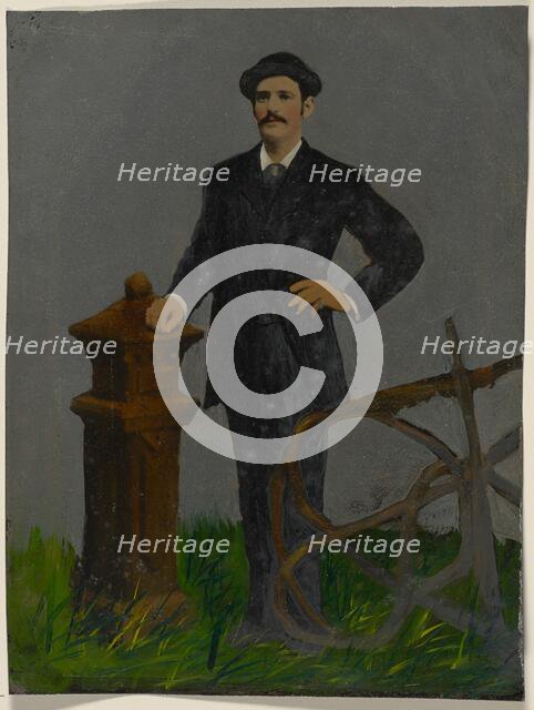 Portrait of standing man in hat, 1860s-1880s. Creator: Unknown.