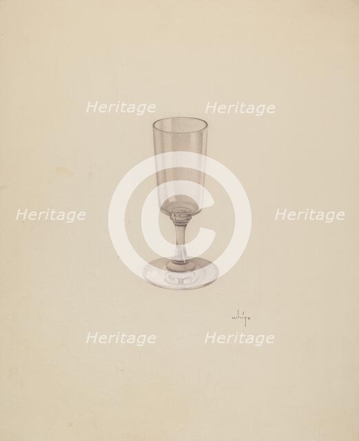 Wine Glass, c. 1939. Creator: May Hays.