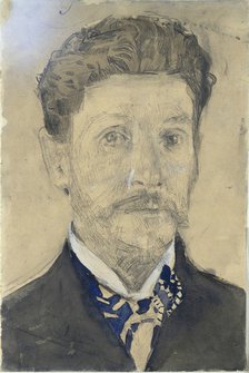 Self-Portrait, 1904-1905. Artist: Vrubel, Mikhail Alexandrovich (1856-1910)