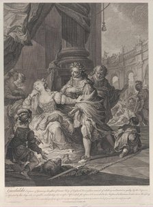 Gunhilda accused of adultery, 1760. Creator: Simon François Ravenet.