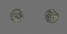 Coin Depicting a Stalk of Grain, Procurator M. Ambibulus (reign of Augustus) 9-10 or 10-11 CE. Creator: Unknown.