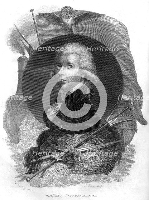 William Pitt the Younger (1759-1806), British statesman and prime minister, 1816.Artist: I Brown