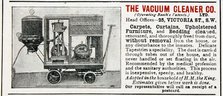 Advertisement for The Vacuum Cleaner Company, 1906.  Artist: Anon