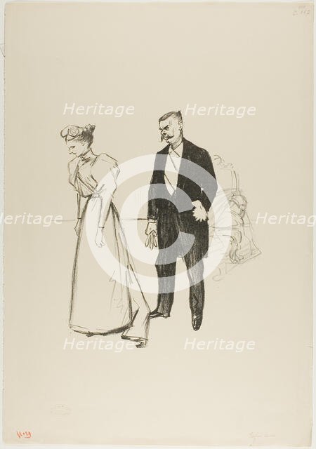 Alone at last!, July 1894. Creator: Theophile Alexandre Steinlen.