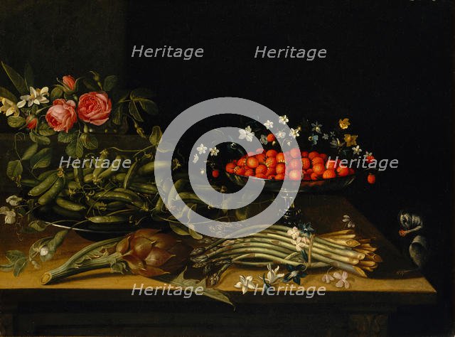 Still Life with Strawberries. Creator: French Painter (17th century).