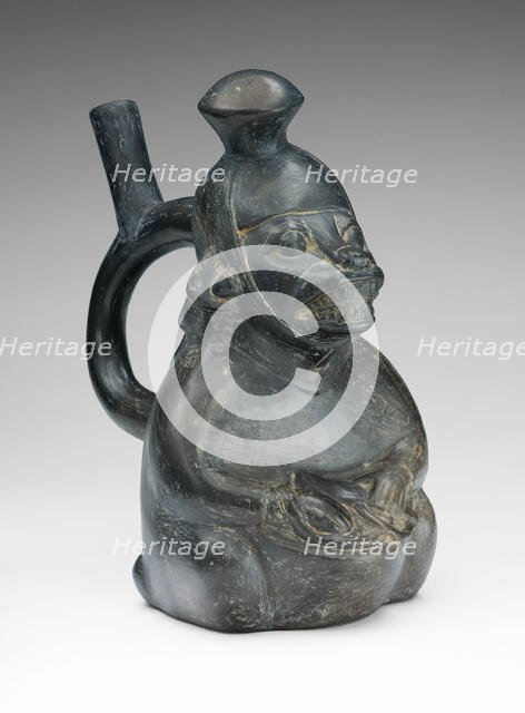 Vessel in the Form of a Masked Drummer, 100 B.C./A.D. 500. Creator: Unknown.