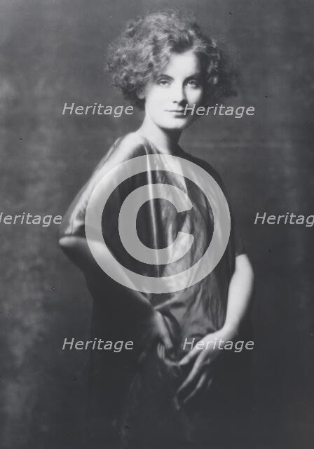 Portrait photograph of Greta Garbo, 1925 July. Creator: Arnold Genthe.