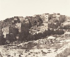 Jérusalem, Beit-Lehem, Vue générale, 1854. Creator: Auguste Salzmann.