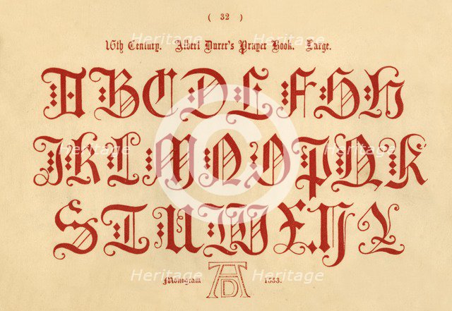 '16th Century. Albert Durer's Prayer Book. Large', 1862. Artist: Unknown.