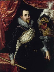 Portrait of King Christian IV of Denmark (1577-1648), c. 1615. Artist: Isaacsz, Pieter (1569-1625)