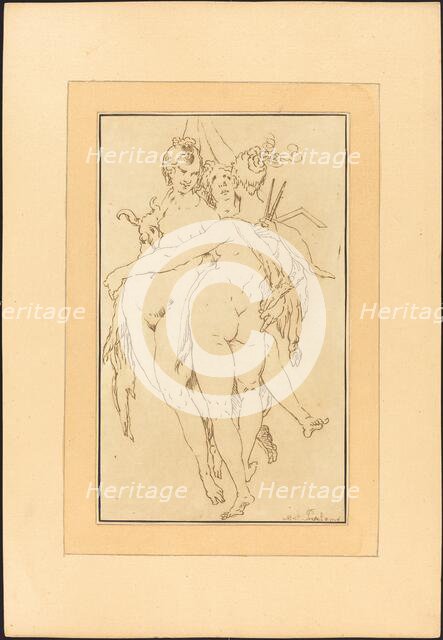 Sculpture, Painting, Architecture, published 1782. Creator: Johann Gottlieb Prestel.