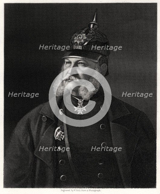Wilhelm I, King of Prussia and Emperor of Germany, 19th century. Artist: W Holl