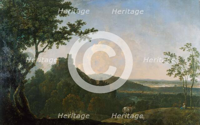 Okehampton Castle, 1771-1774. Creator: Richard Wilson.