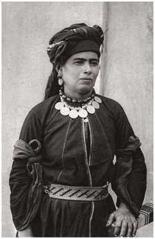 Kurdish lady in her best costume, Iraq, 1925. Artist: A Kerim