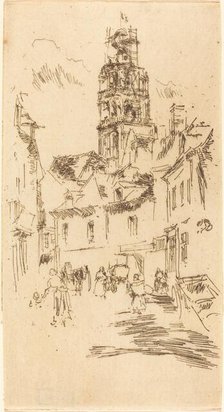 Tour St. Antoine, Loches, 1888. Creator: James Abbott McNeill Whistler.