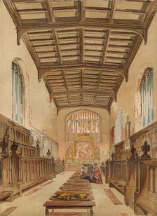 'St. John's College Chapel, Cambridge', c1845, (1864). Artist: Unknown.