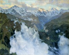 Clouds (Lauterbrunnen Valley), 1901. Creator: Giron, Charles (1850-1914).