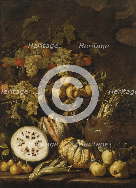 Still Life with Fruit. Creator: Pietro Paolo Bonzi.