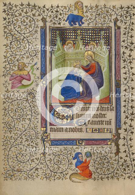 The Coronation of the Virgin; Book of Hours, about 1410. Creator: Unknown.