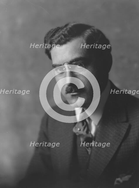 Mercadante, Mr., portrait photograph, 1916. Creator: Arnold Genthe.