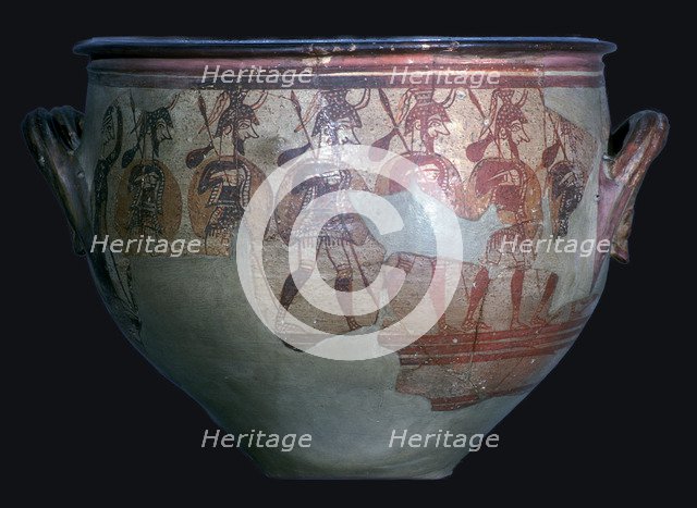 Mycenaean 'Warrior Vase', 12th century. Artist: Unknown