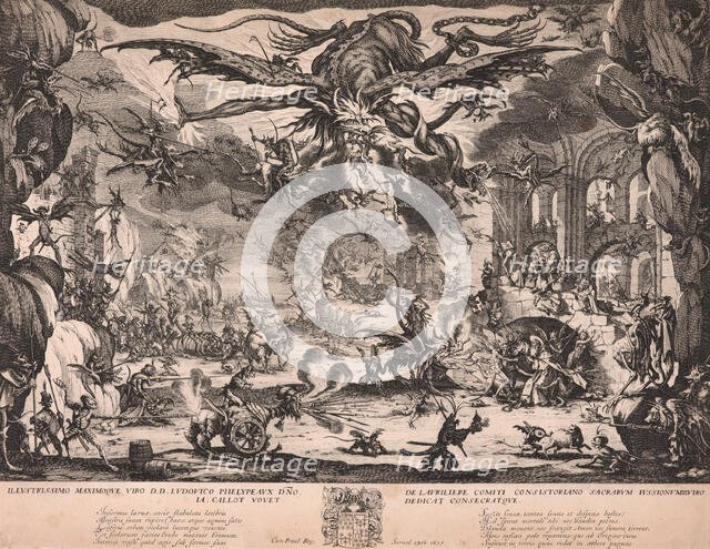 The Temptation of St. Anthony, 1635. Creator: Jacques Callot.