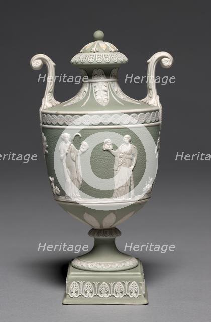Pair of Covered Urns, c. 1800. Creator: Wedgwood Factory (British).