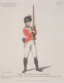 Member of the Aldgate Ward Association holding a rifle, 1798. Artist: Anon
