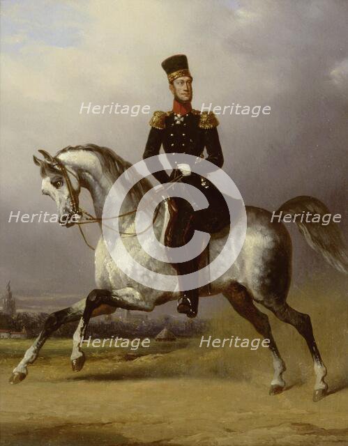 Equestrian Portrait of William II, King of the Netherlands, c.1830-c.1850. Creator: Nicolaas Pieneman.