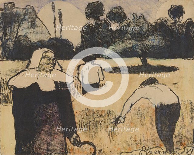 Le moissonneur (The Harvester), 1889. Creator: Emile Bernard.