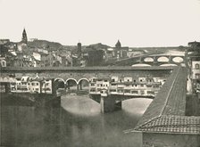 The Ponte Vecchio, Florence, Italy, 1895.  Creator: W & S Ltd.