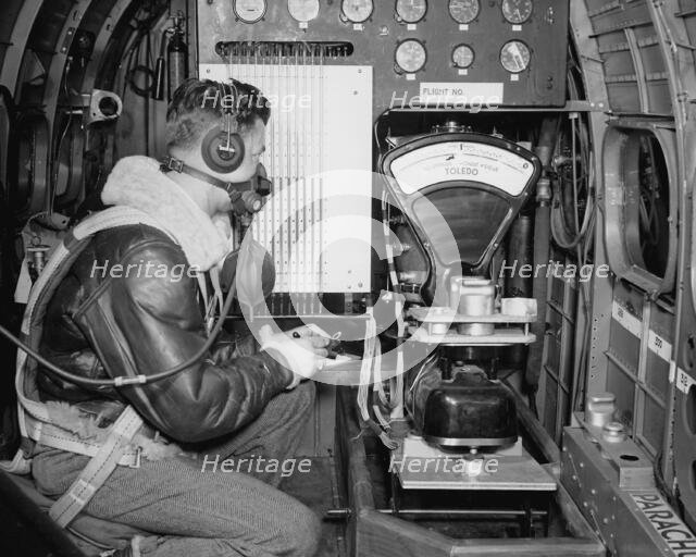 Instrumentation in B-29, 1944. Creator: NASA.