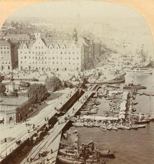 'Harbor, Stockholm, Sweden', 1901. Creator: Keystone View Company.