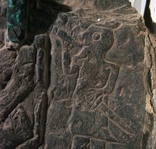 Detail of the Heimdall Cross-Slab on the Isle of Man, 10th century. Artist: Unknown