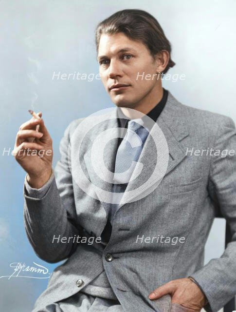 Portrait of the author Harry Martinson (1904-1978), 1933. Creator: Peter Pramm.