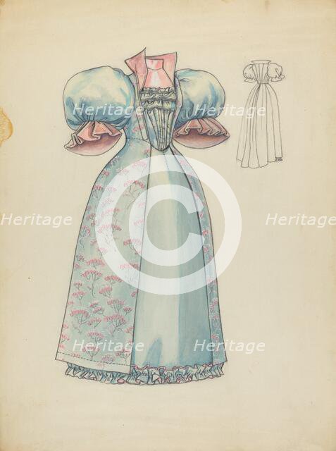 Reception Gown, c. 1940. Creator: Jean Peszel.