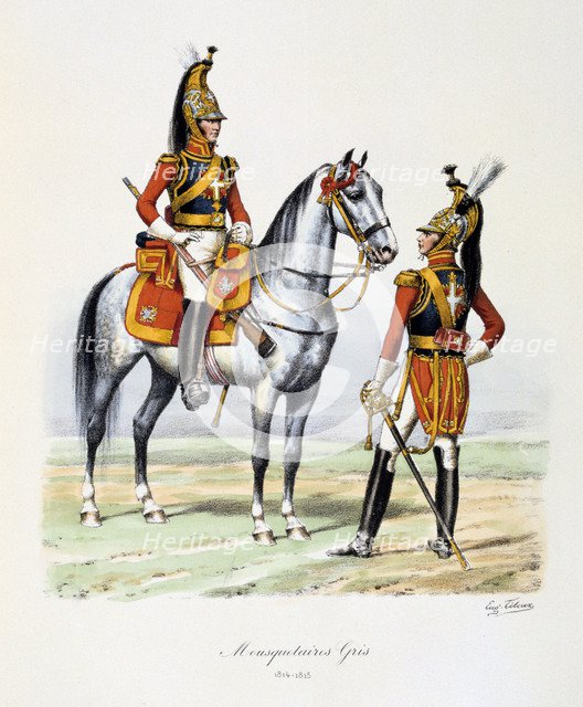 'Mousquetaires Gris', 1814-15. Artist: Eugene Titeux