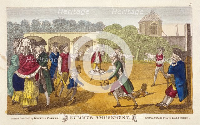 'Summer amusement',  possibly at White Conduit House, Islington, London, c1784. Artist: Anon