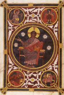 Christ in majesty, 1109.  Creator: Petrus.
