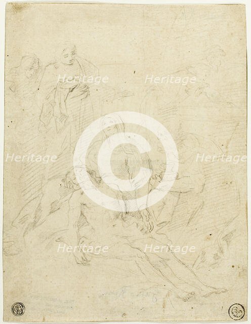 Pieta, n.d. Creator: School of Simone Cantarini Italian, 1612-1648.