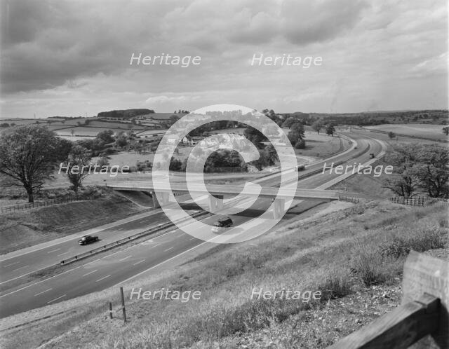 M6 Motorway, Swynnerton, Stafford, Staffordshire, 13/06/1963. Creator: John Laing plc.