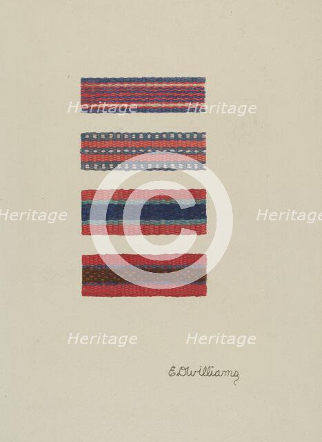 Shaker Chair Braids, 1935/1942. Creator: Edward D. Williams.