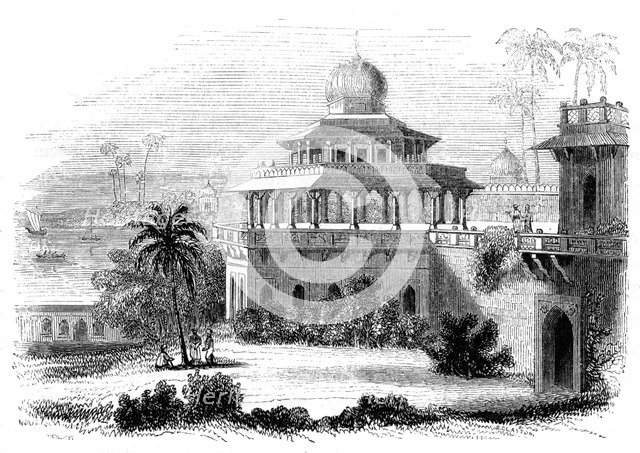 'Chalees Satoon, or the Pavilion of the Forty Pillars', 1847. Artist: Giles