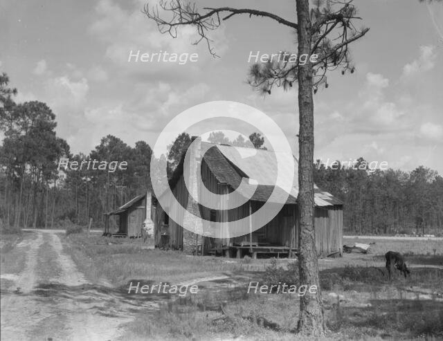 Turpentine worker's cabins, Valdosta, Georgia, 1937. Creator: Dorothea Lange.