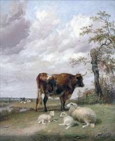 'Canterbury Meadows', 19th century.                          Artist: Thomas Sidney Cooper