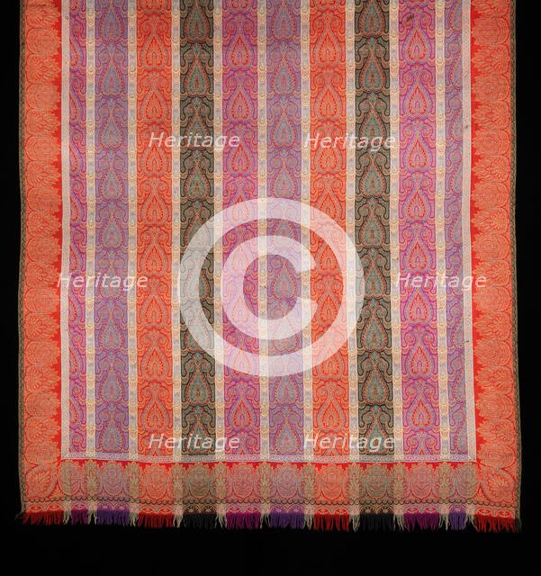Shawl, probably French, 1860-75. Creator: Unknown.