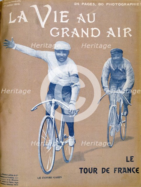 Tour de France, 17 July 1903. Artist: Unknown